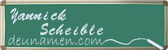 Yannick Scheible Visitenkarte